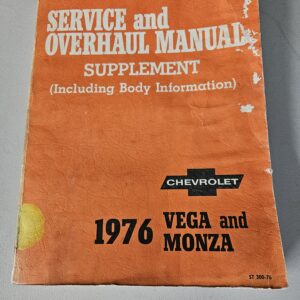 1976 Vega and Monza Service Manual