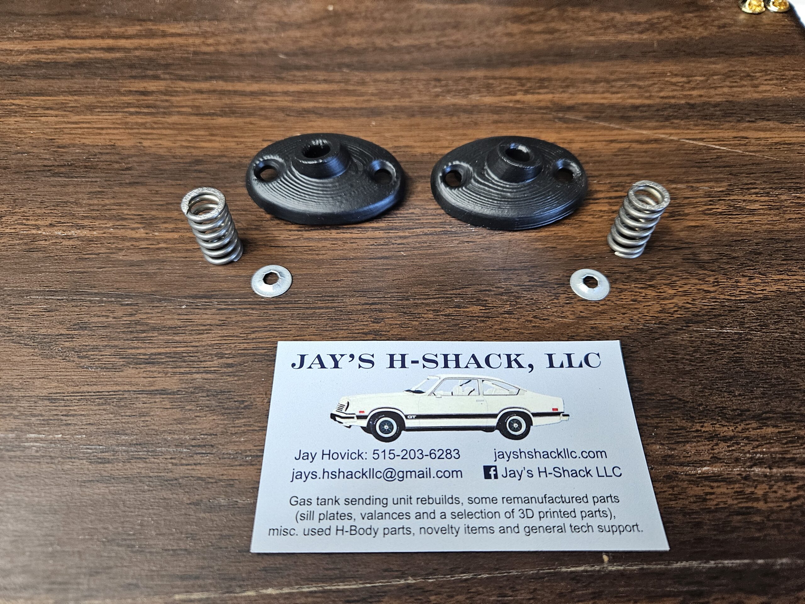 Vega Sun Visor Mounts w/new springs and retainer clips (pair)
