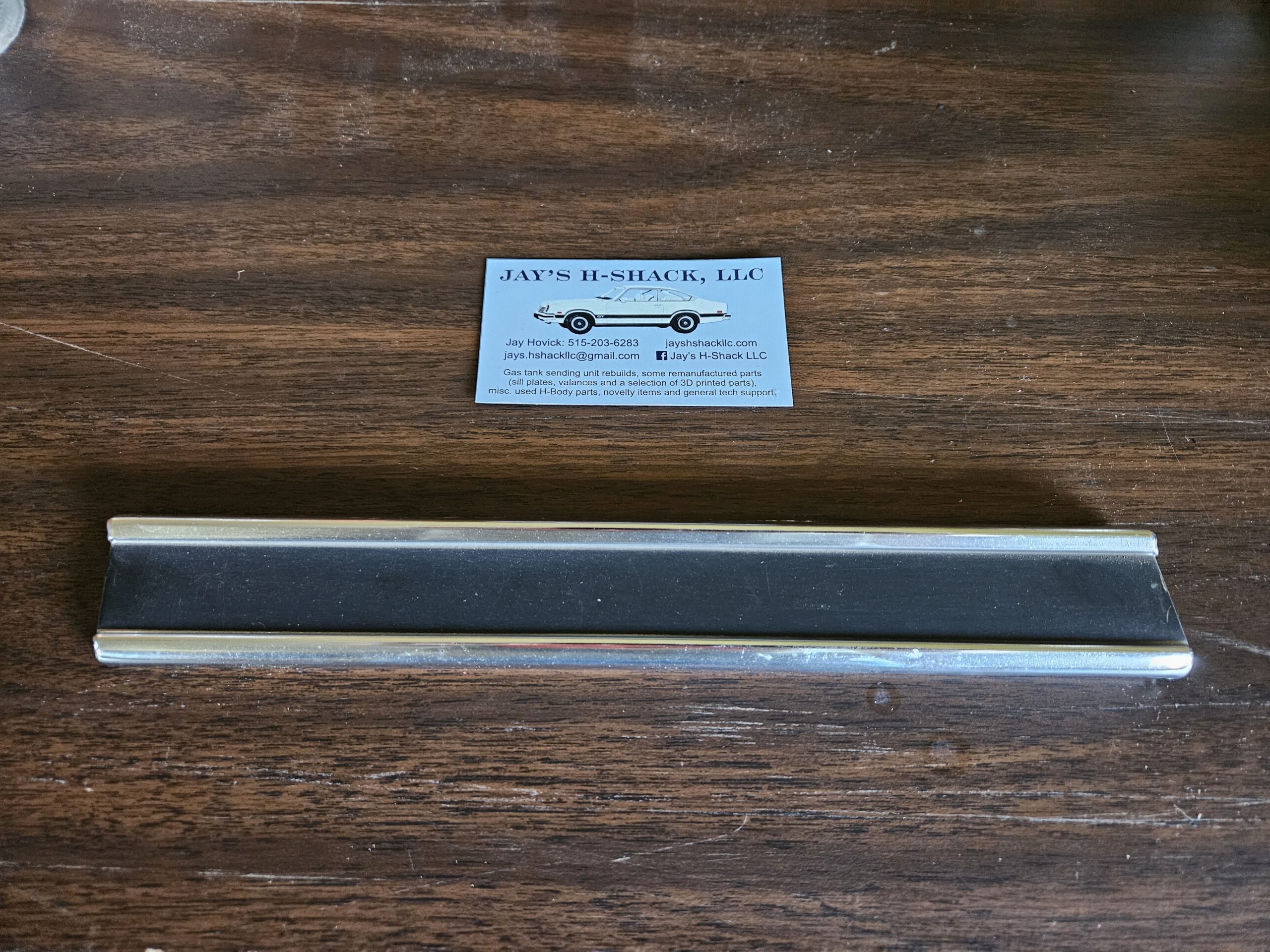 Lower Outer Trim NOS Drivers Side Front Fender 74-77 Vega/Astre