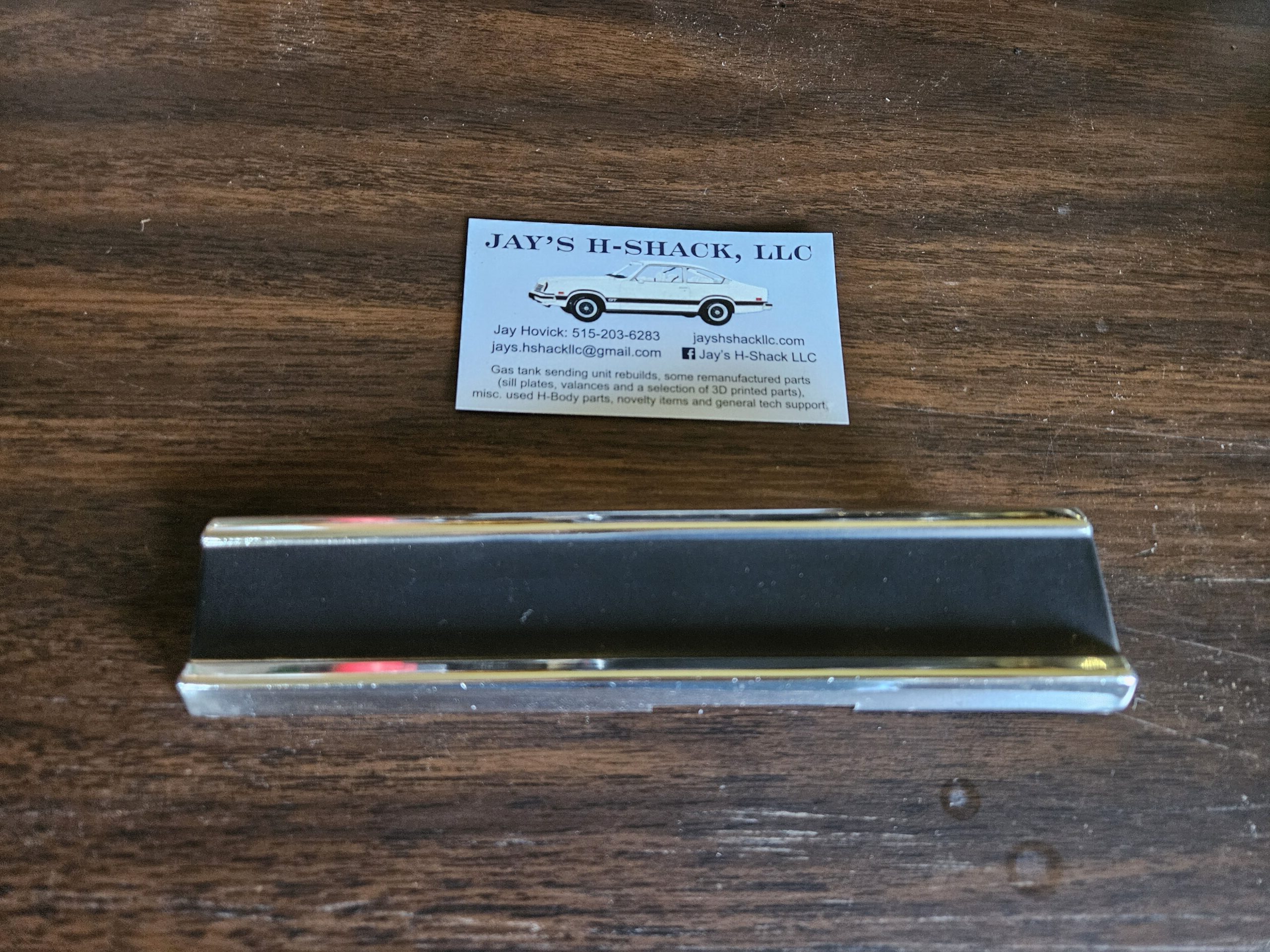 Lower Outer Trim NOS Passenger Side Rear Quarter 74-77 Vega/Astre