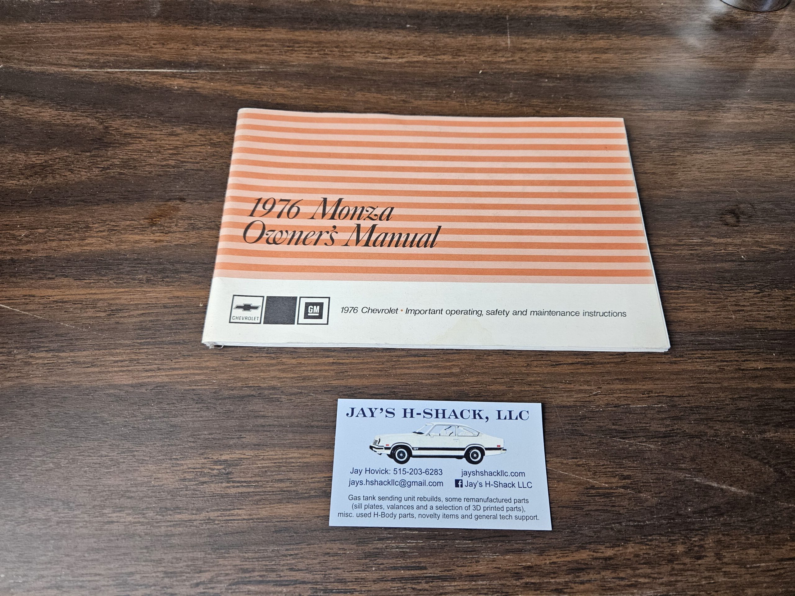 1976 Monza Owners Manual