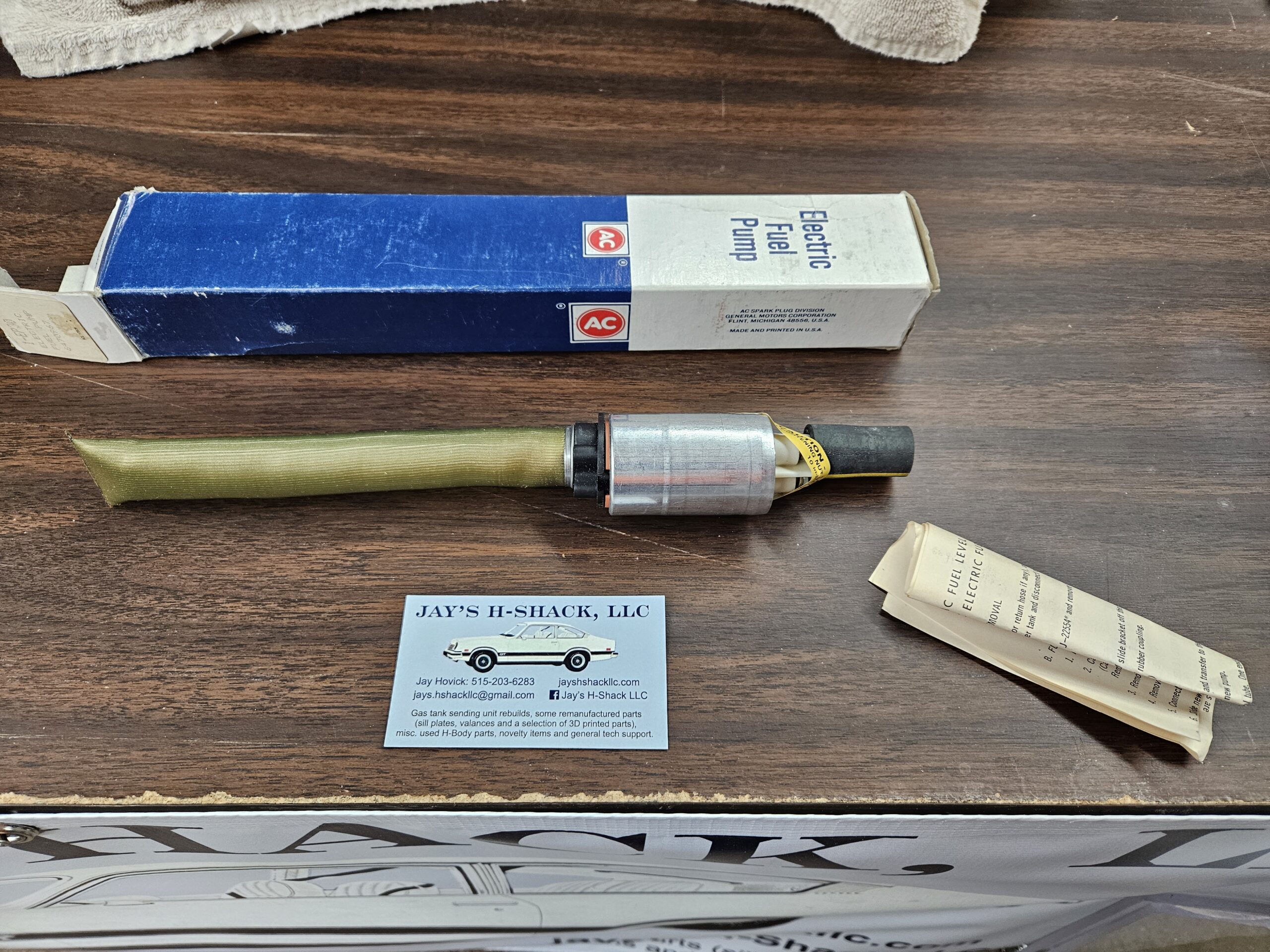 AC Fuel Pump w/sock NOS Vega/other H-Body