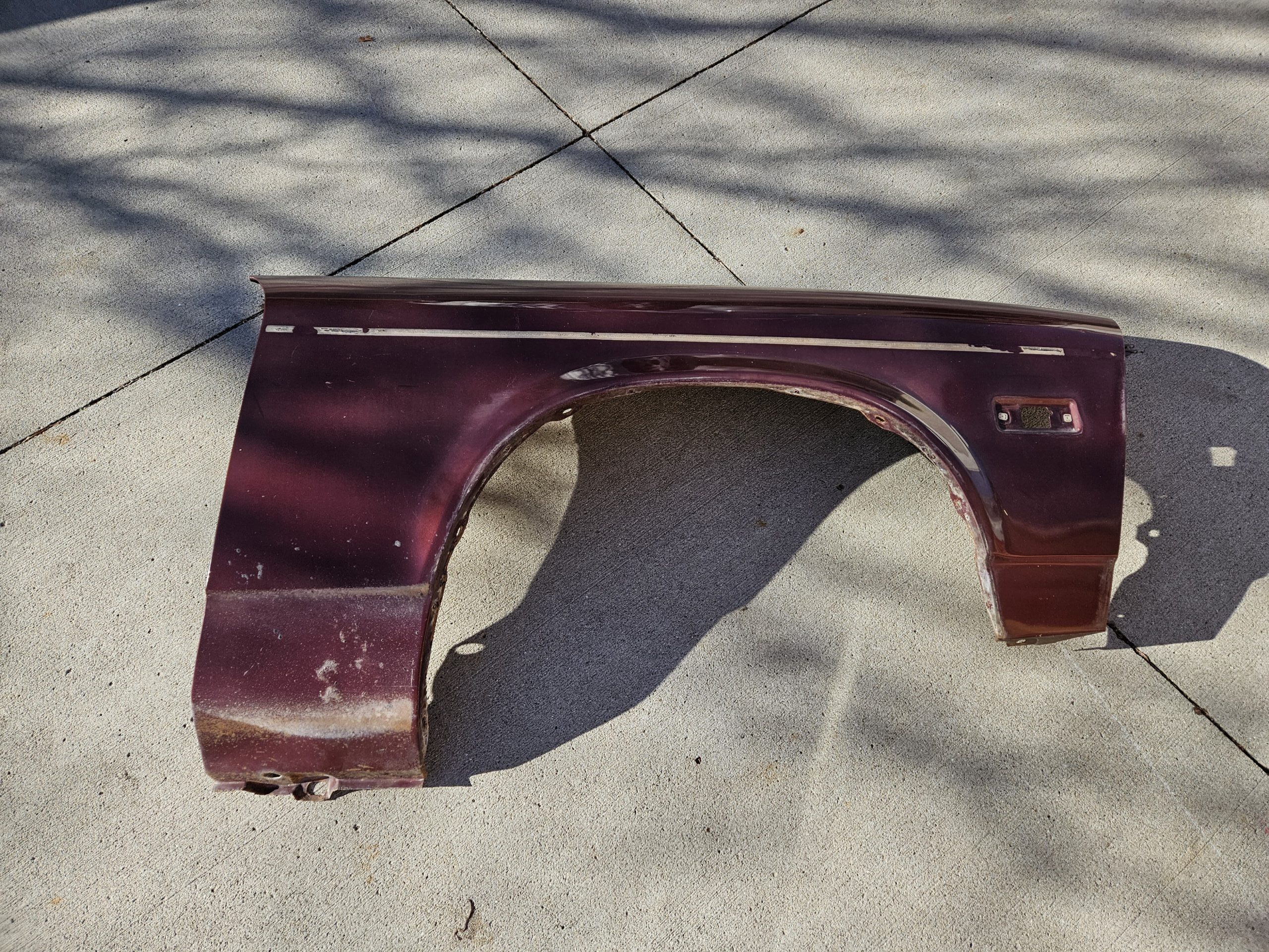 Vega Passenger Side Fender (local pickup only)