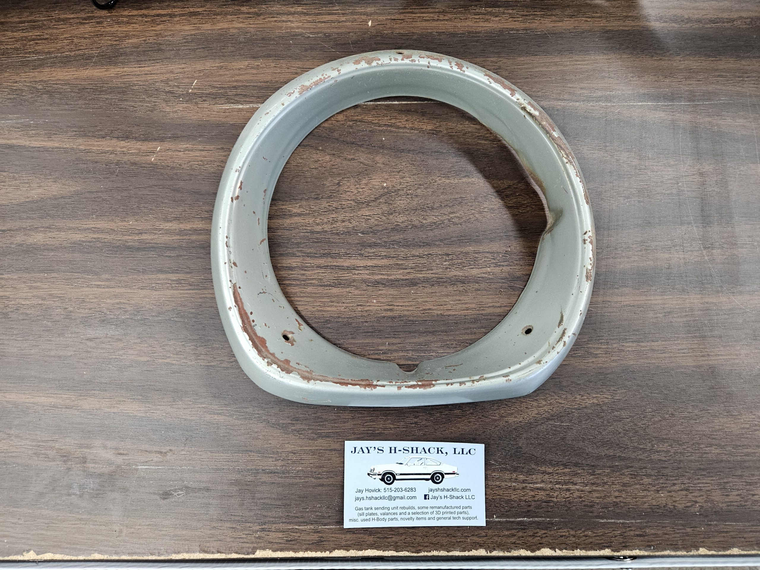 71-73 Vega Headlight Bezels Silver (LW inventory)