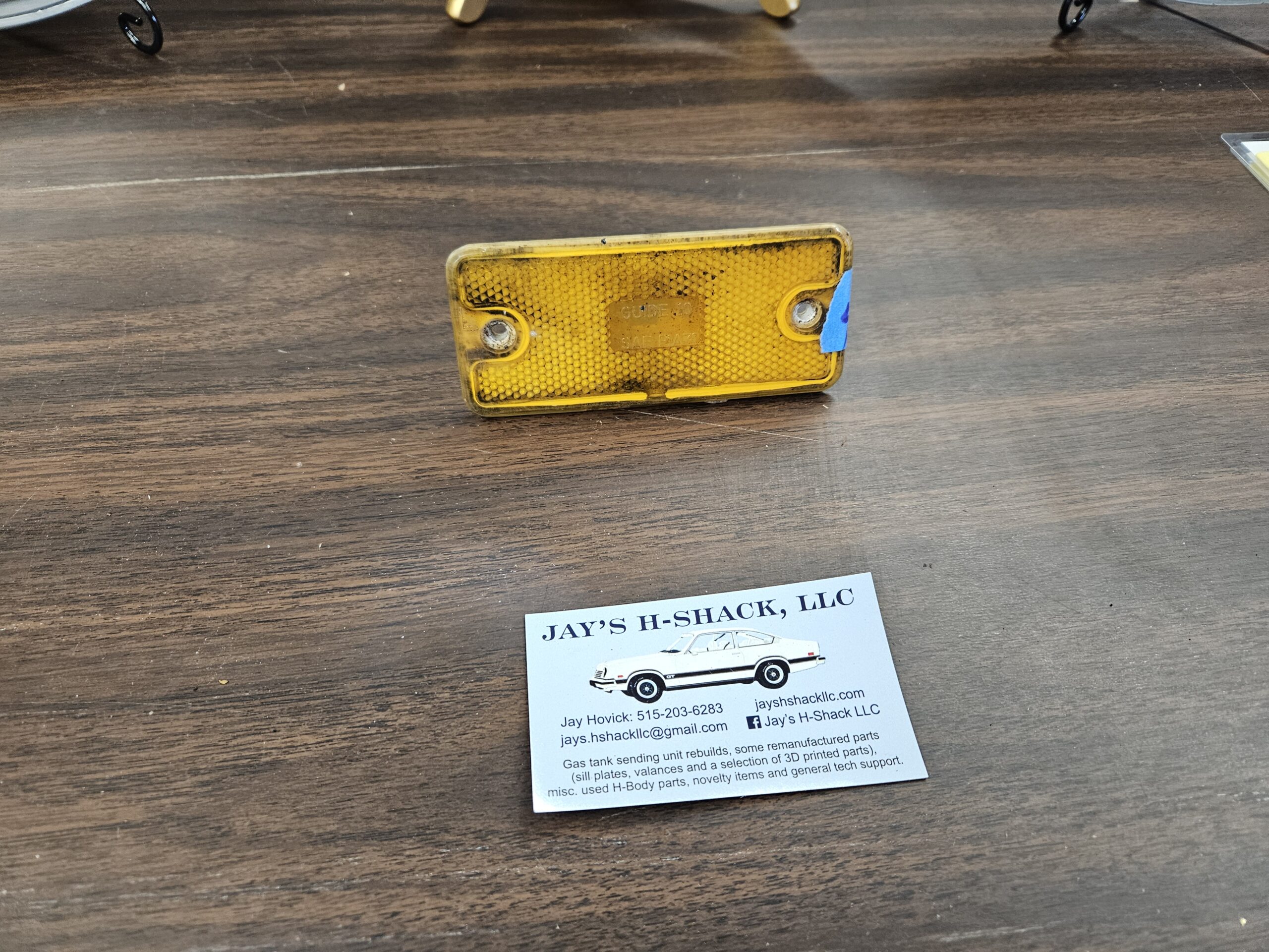 Vega Front Marker Lens, SAE P1A71