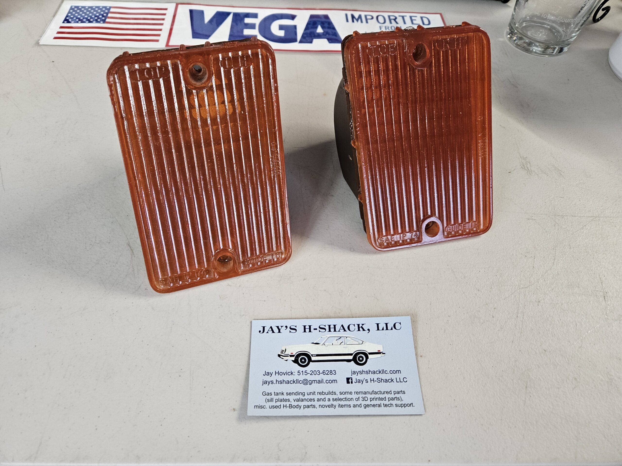 75-75 Vega Front Turn Signal lenses